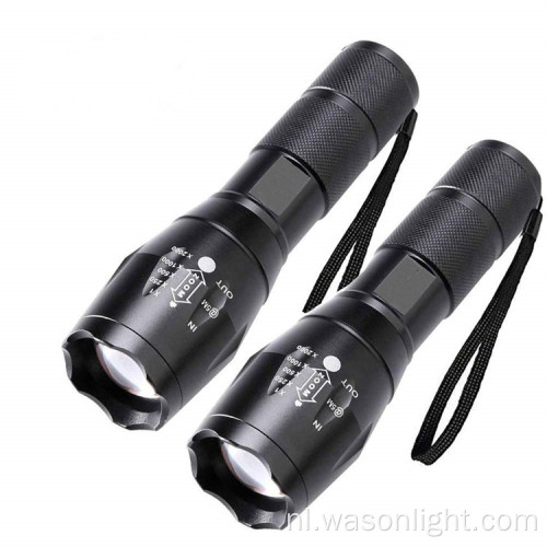 Aangepast logo Focusable Groothandel Hot Sale A100 Most krachtige Tactical Torch Light LED 1000 lumen zaklamp